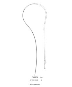 Filiform Urethral Sound, With Screw Thread,  Char.4 (SS-286-3308B)