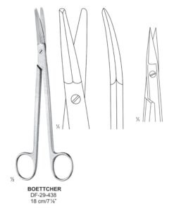 Boettcher Tonsil Scissors, Cvd, 18Cm  (SS-29-438)