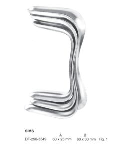 Sims Vaginal Specula Double Ended Fig.1, 60X25, 60X30Mm, 12.5Cm  (SS-290-3349)