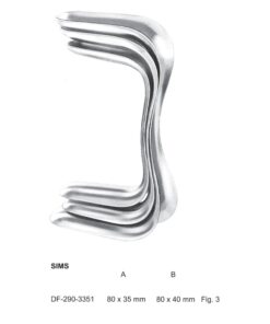 Sims Vaginal Specula Double Ended Fig.3, 80X35, 80X40Mm, 17.5Cm  (SS-290-3351)