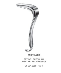 Kristeller (Set Of 1 Speculum & 1Retractors), Fig.1  (SS-291-3360)