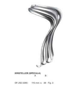 Kristeller Vaginal Specula, Fig.3  110 X 36Mm (SS-292-3365)