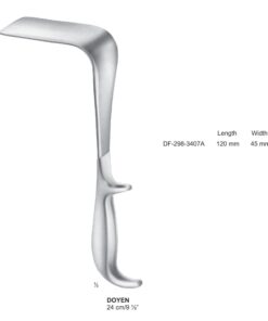 Doyen Vaginal Specula, 24Cm, 120 X 45Mm (SS-298-3407A)