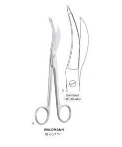 Waldmann Episiotomy Scissors, Serrated, 18Cm  (SS-30-449)