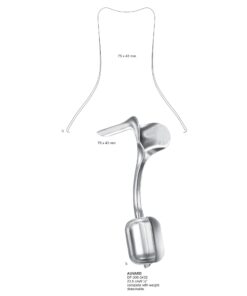 Auvard Vaginal Speculums, Complete With Weight Detachable, 75X43Mm, 23.5Cm (SS-300-3433)