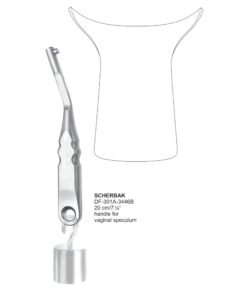 Scherbak Vaginal Specula Handle, 20Cm (SS-301A-3446B)