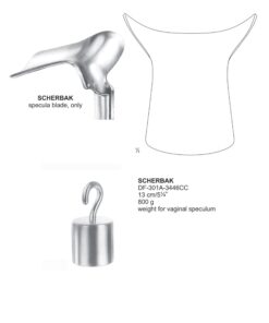 Scherbak Wieght For Vaginal Specula, 800Gram, 13Cm (SS-301A-3446Cc)