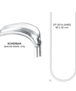 Scherbak Vaginal Specula Blade Only 80X30Mm (SS-301A-3446D)