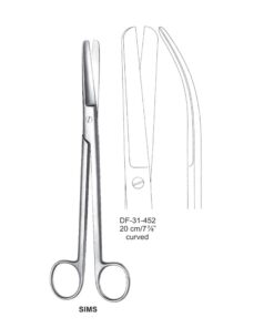 Sims Uterus Scissors, Cvd, 20Cm  (SS-31-452)