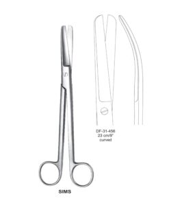 Sims Uterus Scissors, Cvd, 23Cm  (SS-31-456)