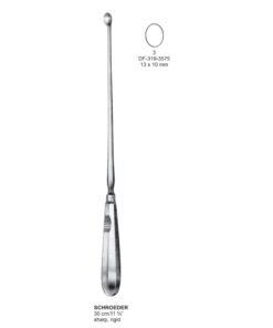 Schroeder Uterine Scoops,30Cm, Sharp, Rigid, Fig.3, 13X10Mm (SS-319-3575)