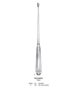 Recamier Uterine Curettes, Rigid, Sharp, Fig.00, 5Mm (SS-320-3579A)
