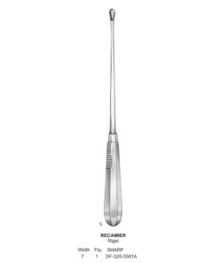 Recamier Uterine Curettes, Rigid, Sharp, Fig.1, 7Mm (SS-320-3581A)