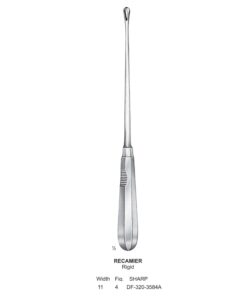 Recamier Uterine Curettes, Rigid, Sharp, Fig.4, 11Mm (SS-320-3584A)