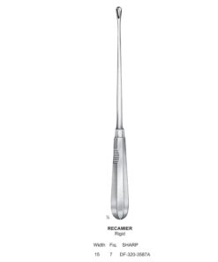 Recamier Uterine Curettes, Rigid, Sharp, Fig.7, 15Mm (SS-320-3587A)