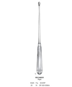 Recamier Uterine Curettes, Rigid, Sharp, Fig.10, 20Mm (SS-320-3590A)