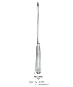 Recamier Uterine Curettes, Rigid, Sharp, Fig.11, 21Mm (SS-320-3591A)