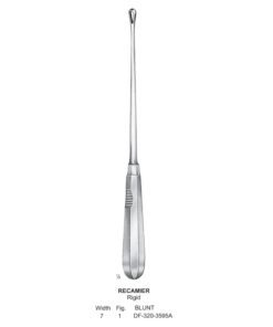 Recamier Uterine Curettes, Rigid, Blunt, Fig.1, 7Mm (SS-320-3595A)