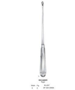 Recamier Uterine Curettes, Rigid, Blunt, Fig.2, 8Mm (SS-320-3596A)