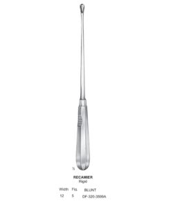 Recamier Uterine Curettes , Rigid, Blunt, Fig.5, 12Mm (SS-320-3599A)