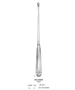 Recamier Uterine Curettes , Rigid, Blunt, Fig.6, 14Mm (SS-320-3600A)