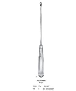 Recamier Uterine Curettes , Rigid, Blunt, Fig.8, 16Mm (SS-320-3602A)