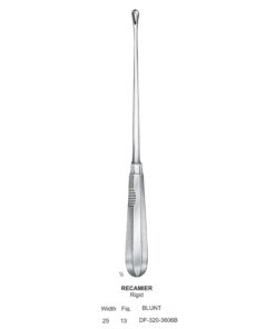 Recamier Uterine Curettes , Rigid, Blunt, Fig.13, 25Mm (SS-320-3606B)