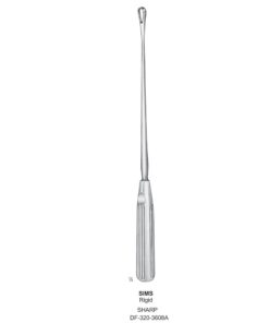 Sims Uterine Curettes , Rigid, Sharp, Fig.0, 5Mm (SS-320-3608A)