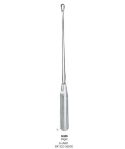Sims Uterine Curettes , Rigid, Sharp, Fig.14, 30Mm (SS-320-3620C)
