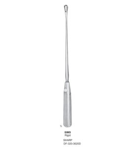 Sims Uterine Curettes , Rigid, Sharp, Fig.15, 35Mm (SS-320-3620D)