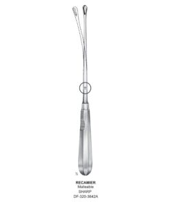 Recamier Uterine Curettes , Malleable, Sharp, Fig.6, 14Mm 31.5Cm (SS-320-3642A)
