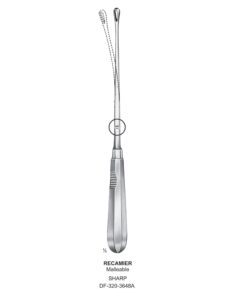 Recamier Uterine Curettes , Malleable, Sharp, Fig.12, 23Mm 32Cm (SS-320-3648A)
