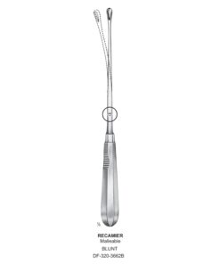 Recamier Uterine Curettes , Malleable, Blunt, Fig.13, 25Mm 34Cm (SS-320-3662B)