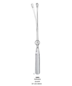 Sims Uterine Curettes , Malleable, Sharp, Fig.1, 6Mm 30.5Cm (SS-320-3665A)