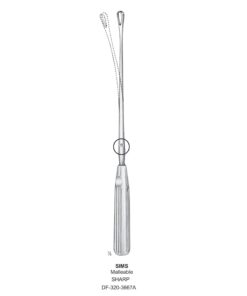 Sims Uterine Curettes , Malleable, Sharp, Fig.3, 9Mm 31Cm (SS-320-3667A)