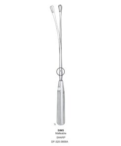 Sims Uterine Curettes , Malleable, Sharp, Fig.4, 11Mm 31Cm (SS-320-3668A)