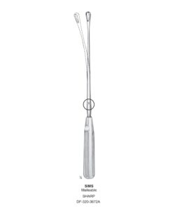 Sims Uterine Curettes , Malleable, Sharp, Fig.8, 16Mm 32Cm (SS-320-3672A)