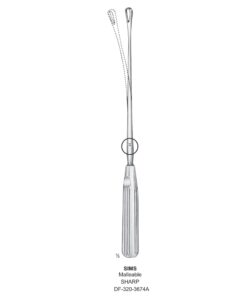 Sims Uterine Curettes , Malleable, Sharp, Fig.10, 20Mm 32Cm (SS-320-3674A)