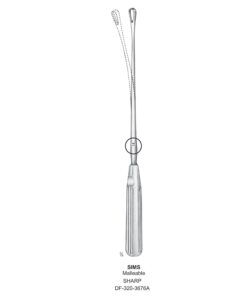 Sims Uterine Curettes , Malleable, Sharp, Fig.12, 23Mm 32Cm (SS-320-3676A)