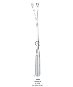 Sims Uterine Curettes , Malleable, Sharp, Fig.14, 30Mm 34.5Cm (SS-320-3676C)