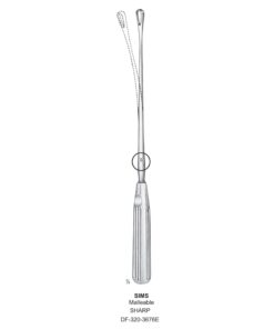 Sims Uterine Curettes , Malleable, Sharp, Fig.16, 40Mm 35Cm (SS-320-3676E)