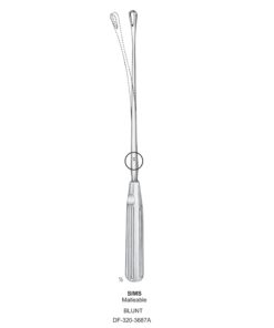 Sims Uterine Curettes , Malleable, Blunt, Fig.9, 19Mm 32Cm (SS-320-3687A)