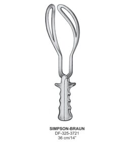 Simpson-Braun Obstetrical Forceps,36Cm  (SS-325-3721)
