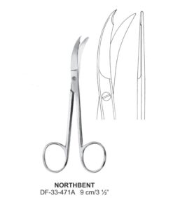 Northbent Scissors, 9Cm  (SS-33-471A)