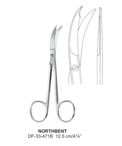 Northbent Scissors, 12.5Cm  (SS-33-471B)