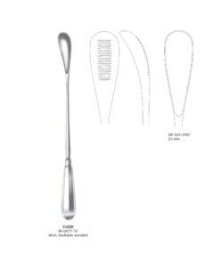 Cuzzi Placenta Scoop, Blunt, Back Serrated, 23Cm (SS-331-3767)