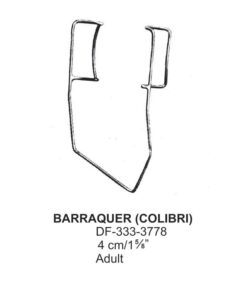Barraquer (Colibri) Eye Specula,4Cm,Adults  (SS-333-3778)