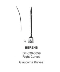 Berens Glaucoma Knives Right Cvd  (SS-339-3859)