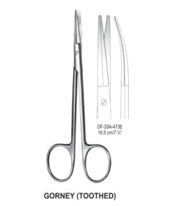 Groney (Toothed) Dissecting Scissors, Cvd, 19.5Cm (SS-33A-473E)