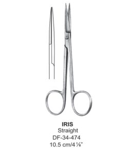 Iris Fine Operating Scissors, Str, 10.5Cm (SS-34-474)